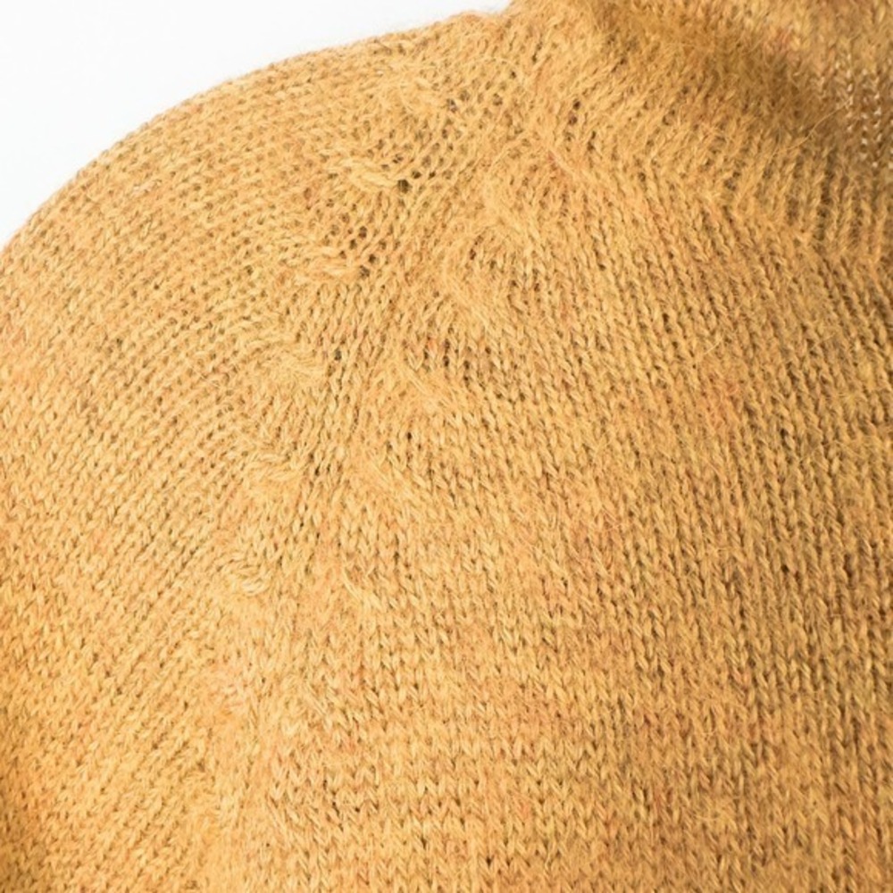 The Alpaca Connection Handmade Full Zip Hooded Sweater Medium* Tan Boho Granola - Picture 11 of 16